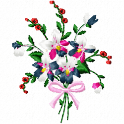 Flowers And Tree Embroidery Design 4 Flowers And Tree Embroidery Design 4